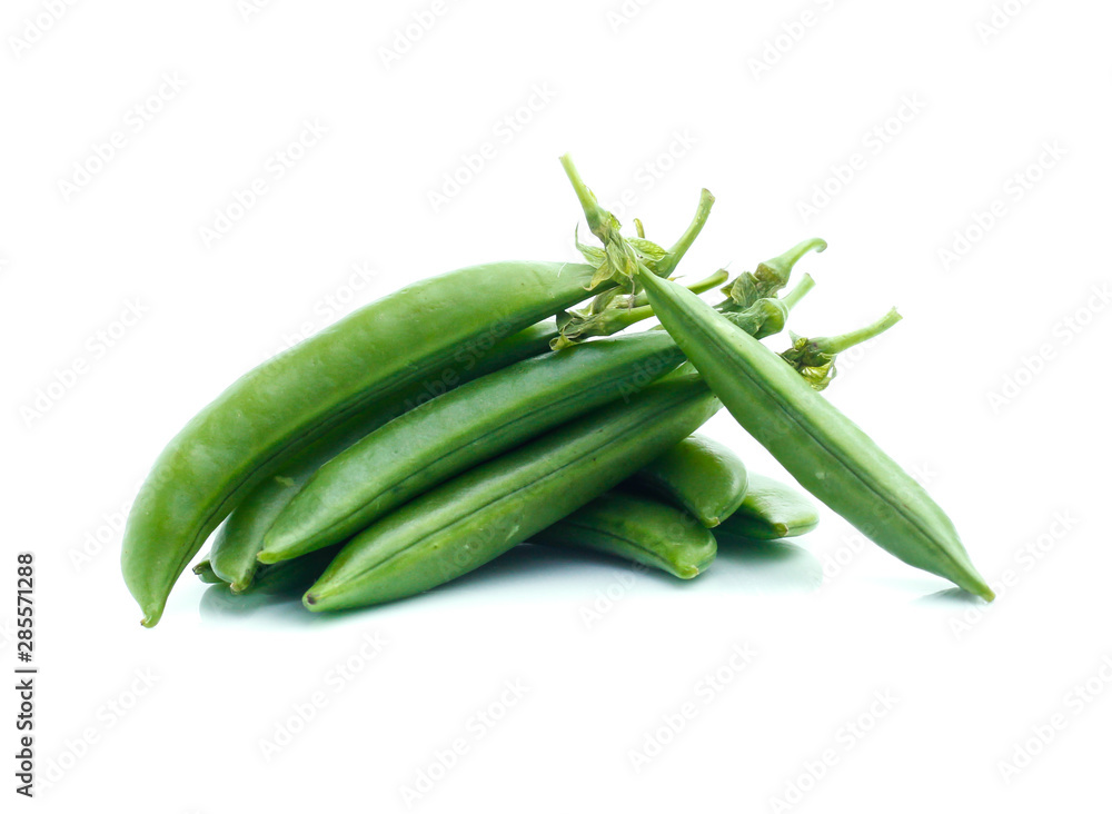 Fresh peas isolated on white background Fresh peas isolated on white background