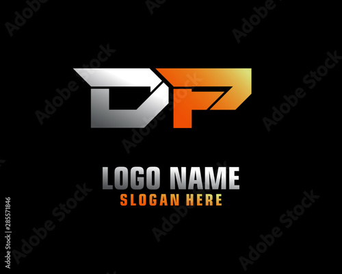 DP Initial letter logo template vector