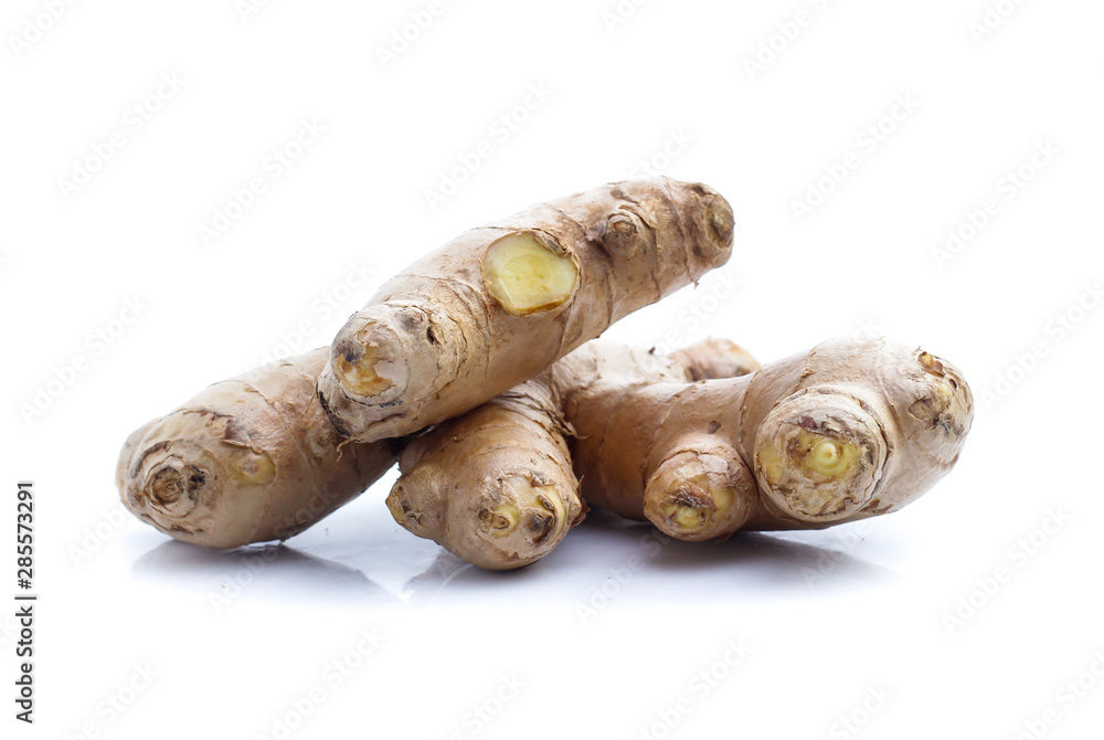 ginger on white background