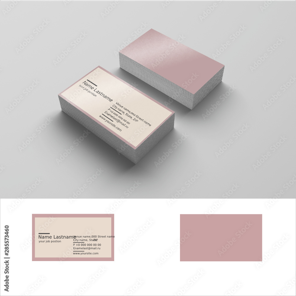 business card template