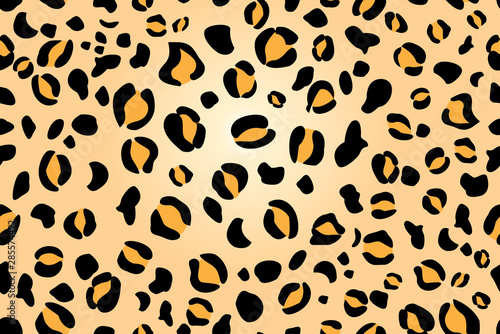 Seamless beautiful animal pattern leopard print
