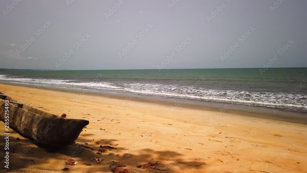 Plage de Kribi au Cameroun / Kribi Beach in Cameroon Stock Video ...
