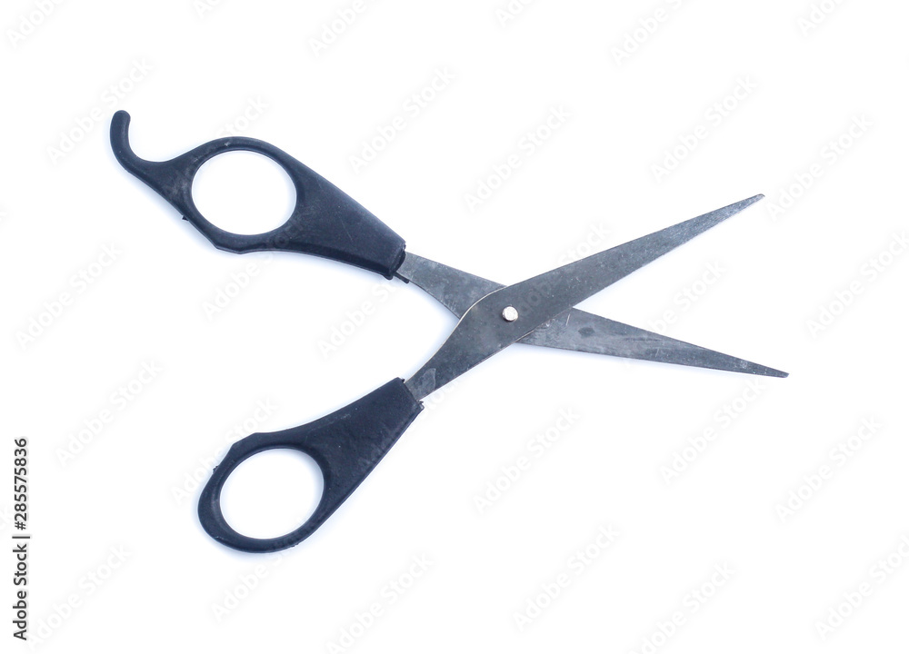 scissors on a white background scissors on a white background