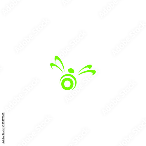 bee honey logo design simple