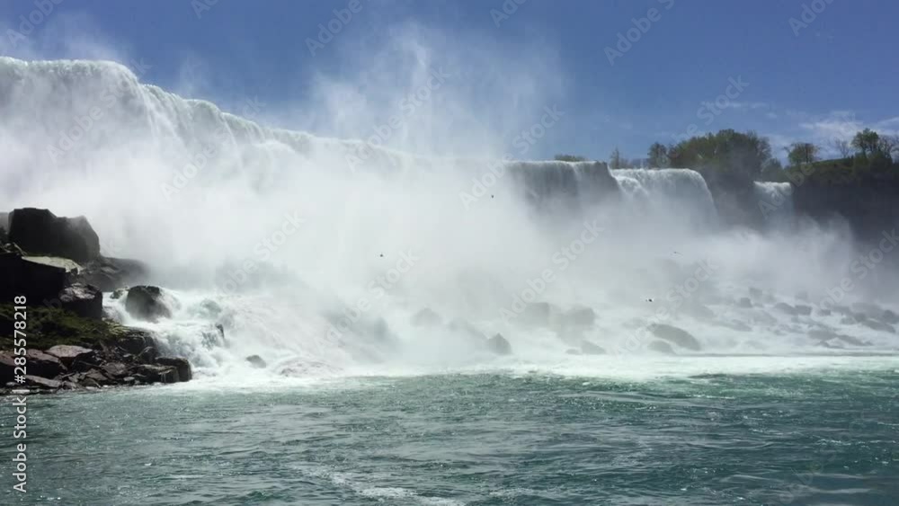 View of Niagara Falls from Niagara River Cruise View of Niagara Falls from Niagara River Cruise