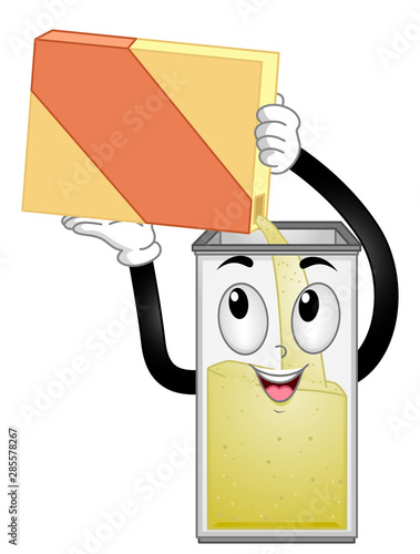 Mascot Container Fill Illus...