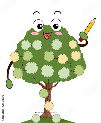 Mascot Family Tree Pencil W...