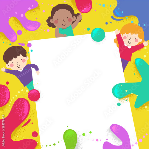 Kids Color Splats Paper  Ba...