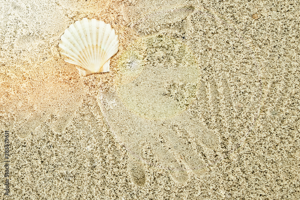 beautiful pattern on the sea sand on nature background beautiful pattern on the sea sand on nature background