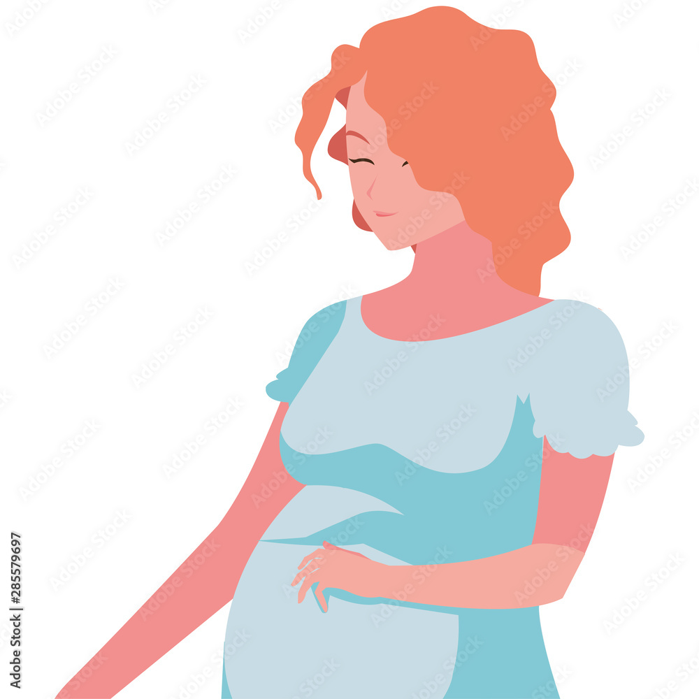 pregnant woman touching her belly pregnant woman touching her belly