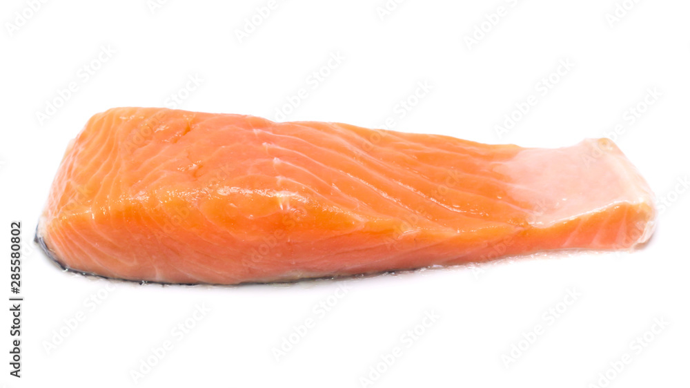 salmon  isolated on white background