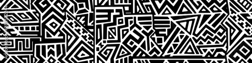 Creative ethnic style vector seamless pattern. Unique geometric vector swatch. Perfect for screen background, site backdrop, wrapping paper, wallpaper, textile and surface design. Trendy boho tile.