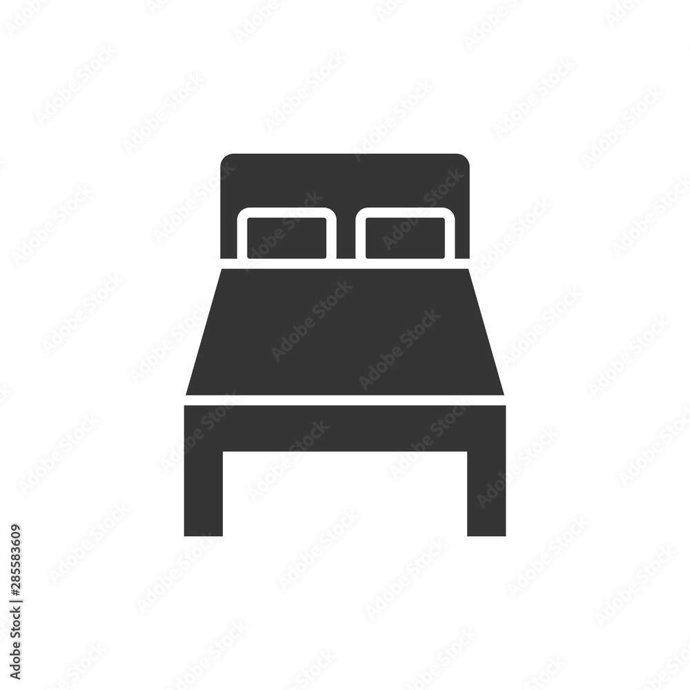 Bed icon. Single bad. New trendy bed vector illustration symbol. eps file. Bed icon. Single bad. New trendy bed vector illustration symbol. eps file.