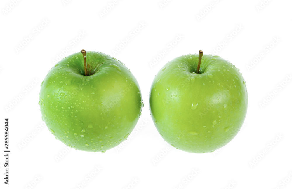 green apple isolated