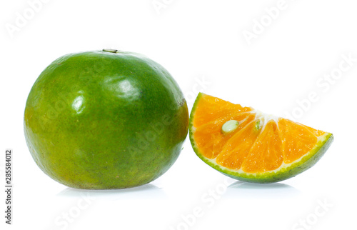 Orange fruit isolated on white background