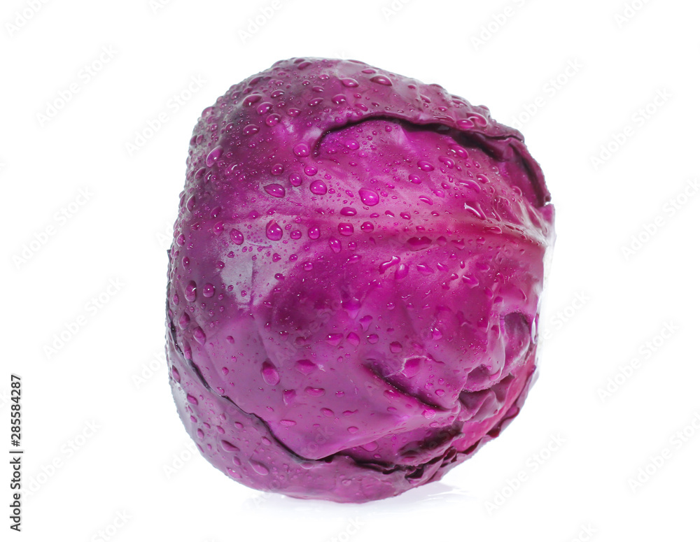 Fototapeta premium red cabbage isolated on white