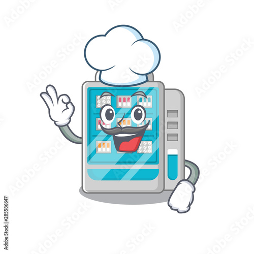 Chef medicines vending machine in character shape