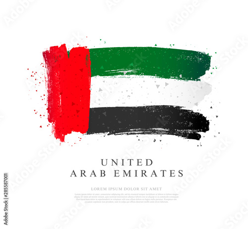 UAE flag. Vector illustration. Independence Day.