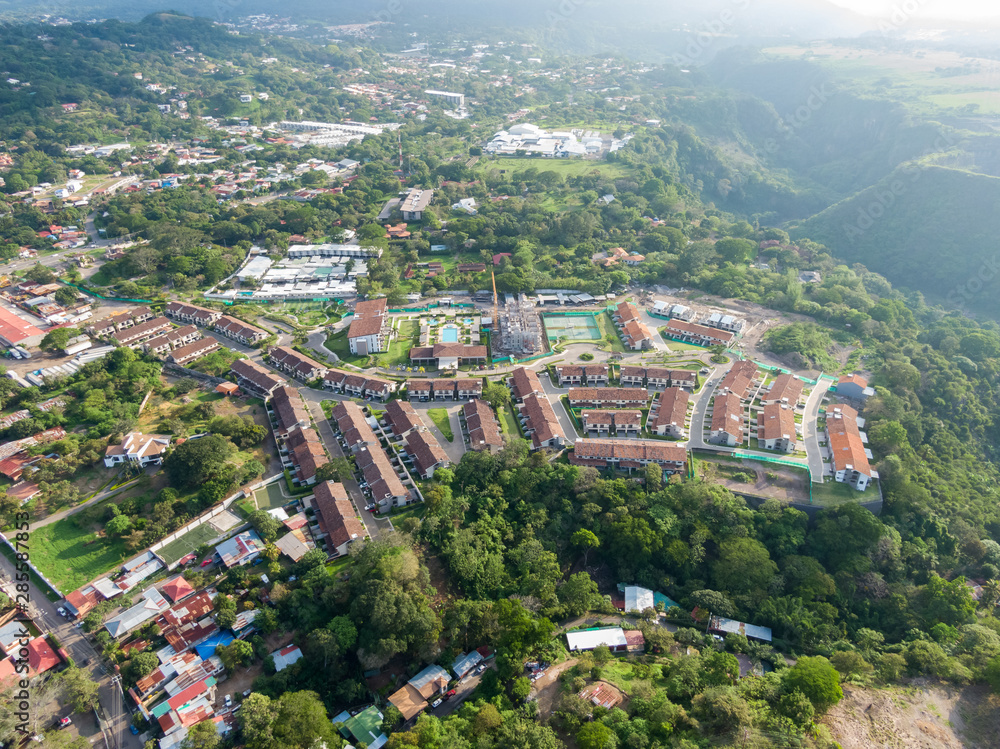 Beautiful aerial view of a luxury Suburbs condominium 