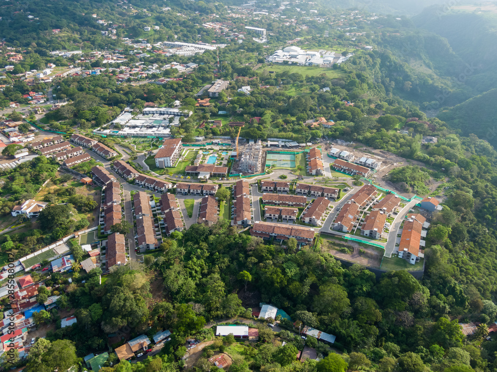 Beautiful aerial view of a luxury Suburbs condominium 