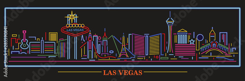 Las Vegas Nevada neon skyline