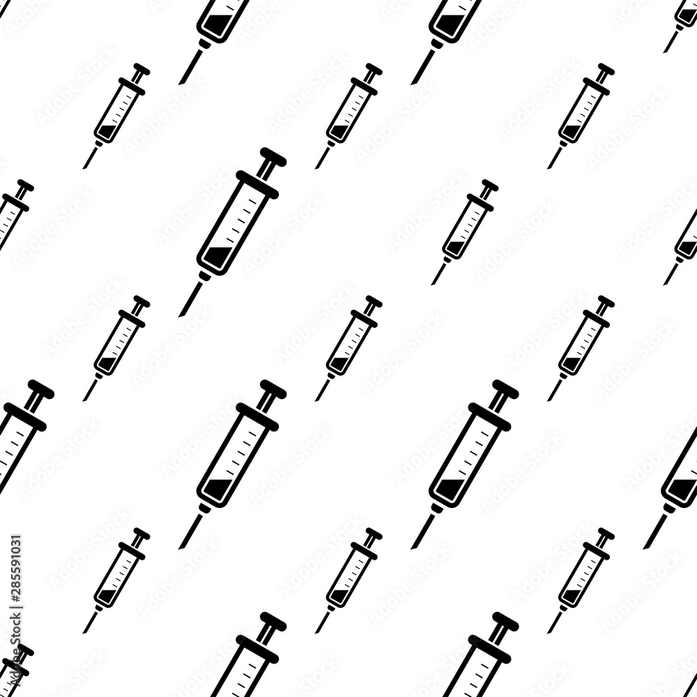 Syringe Icon Seamless Pattern Syringe Icon Seamless Pattern