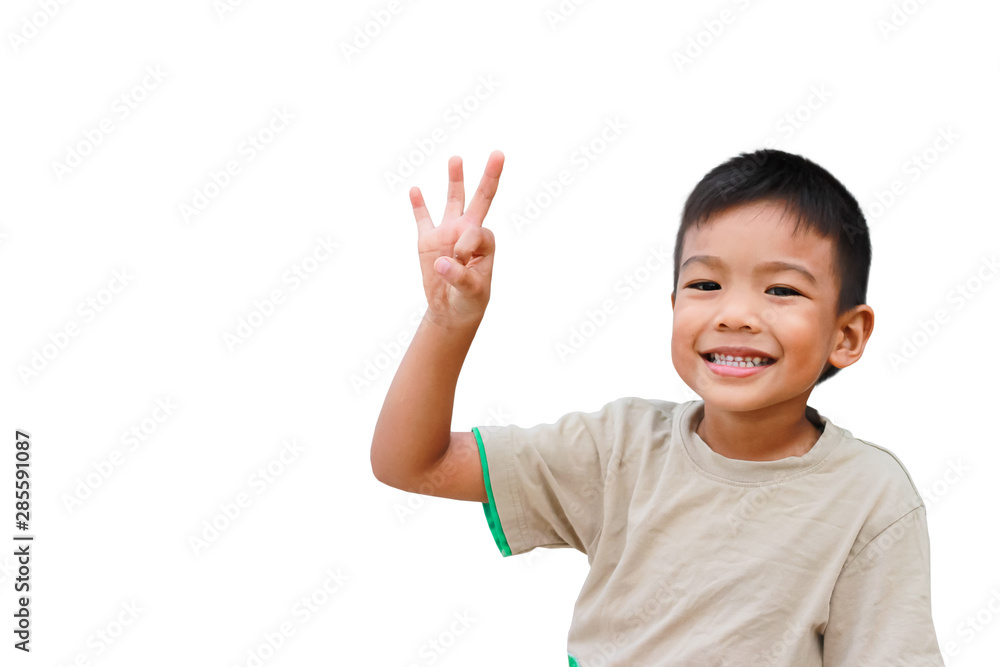Portrait of Asian child boy showing okay gesture isolated over white background. 5 years old of kid. Portrait of Asian child boy showing okay gesture isolated over white background. 5 years old of kid.