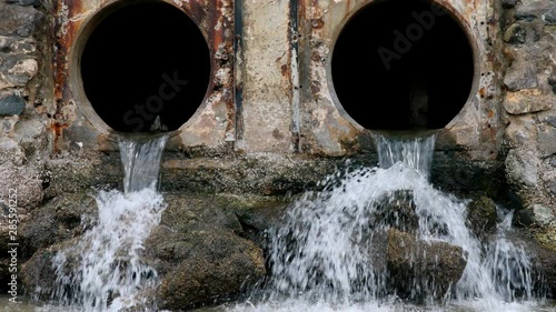 flowing of urban waster water