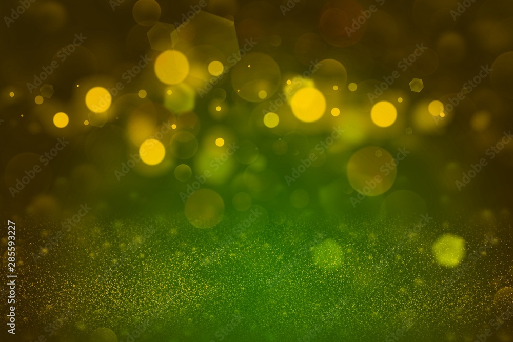Obraz premium pretty bright glitter lights defocused bokeh abstract background, holiday mockup texture with blank space for your content