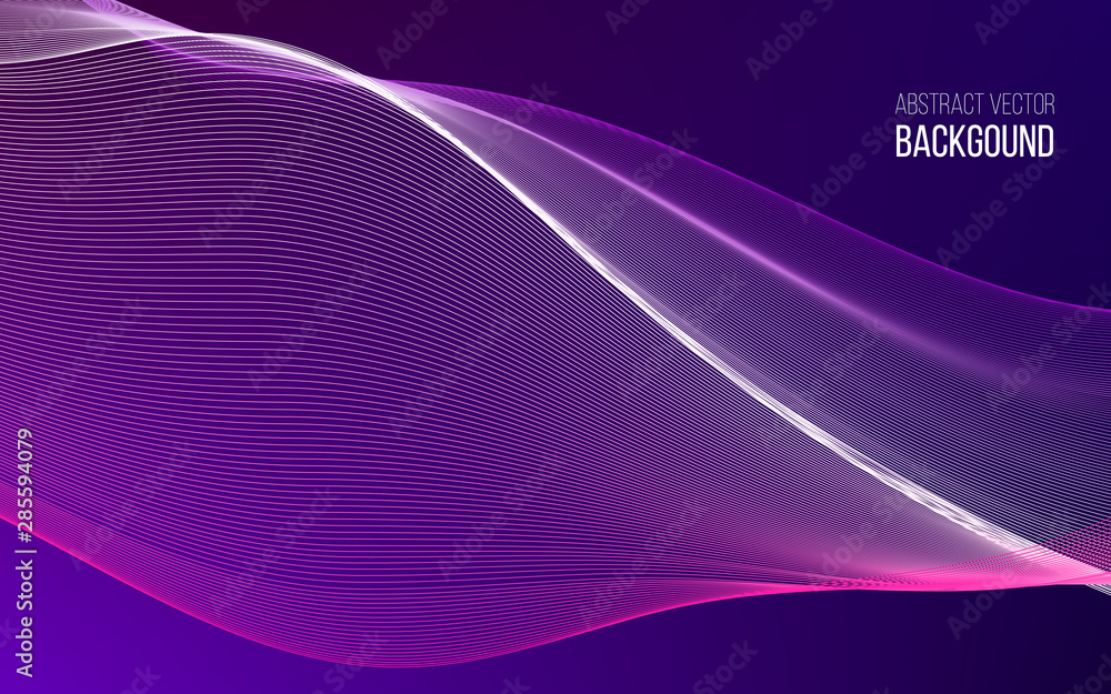 Abstract background with color wave design element Abstract background with color wave design element