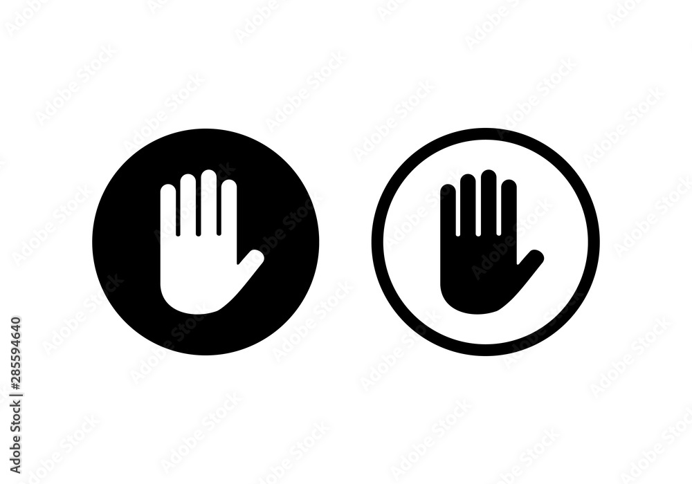 Hand icon, Vector illustration. symbol for web site Computer and mobile. Hand icon, Vector illustration. symbol for web site Computer and mobile.