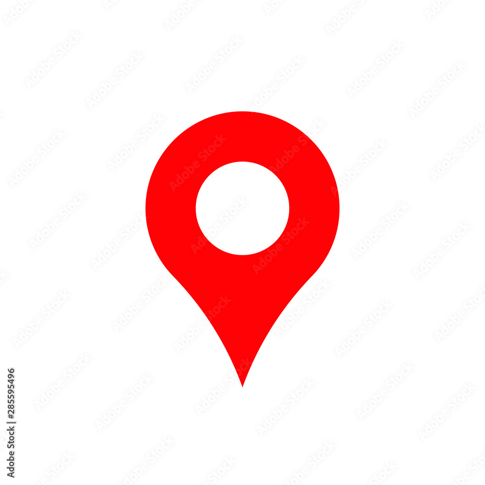 Red maps pin. Location map icon. Location pin. Pin icon vector. Red maps pin. Location map icon. Location pin. Pin icon vector.