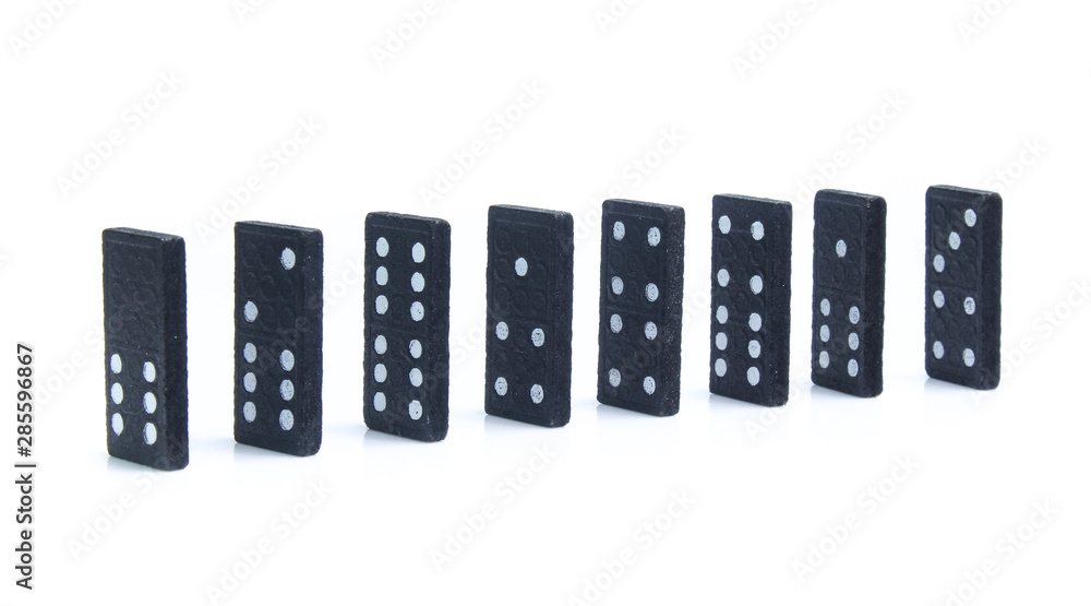 domino isolated on white background domino isolated on white background