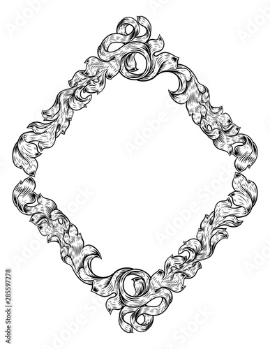 An ornamental filigree hera...