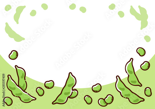 枝豆 可愛い手書きイラストの背景 Stock Vector Adobe Stock 枝豆 可愛い手書きイラストの背景 Stock Vector Adobe Stock