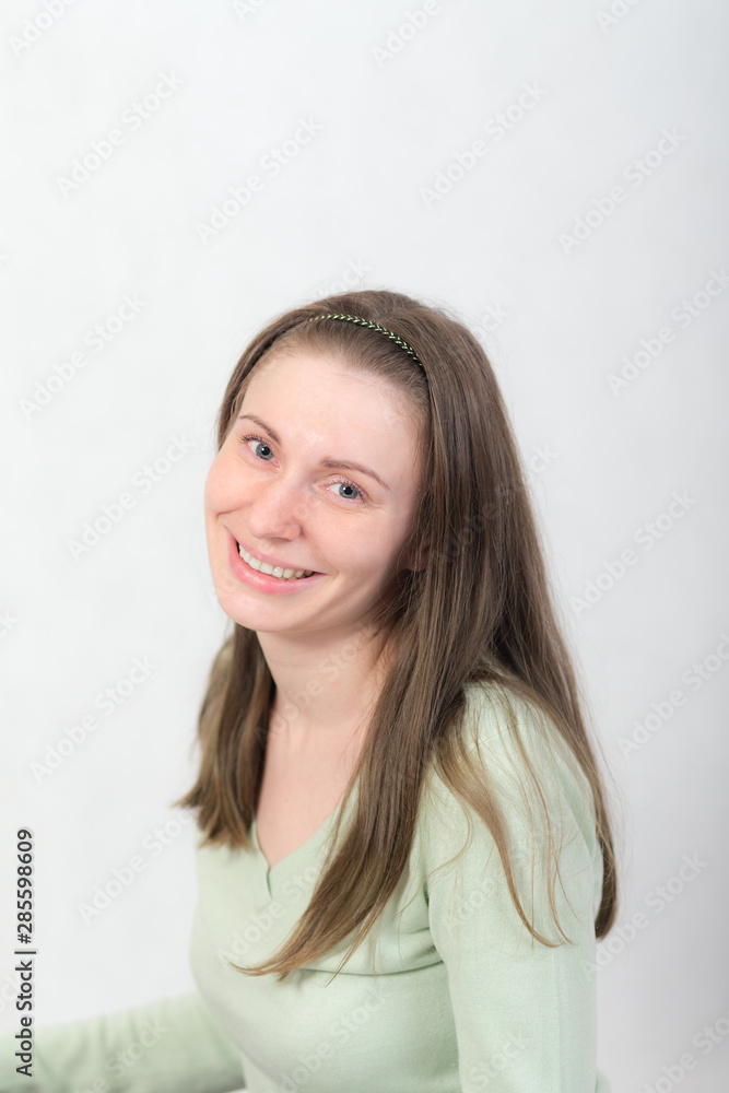 portrait of a happy girl portrait of a happy girl