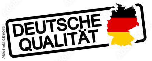 black stamp with text german quality