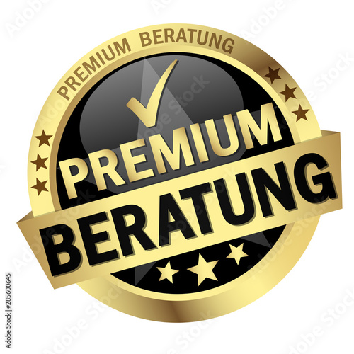 Button with Banner premium consulting (in german)