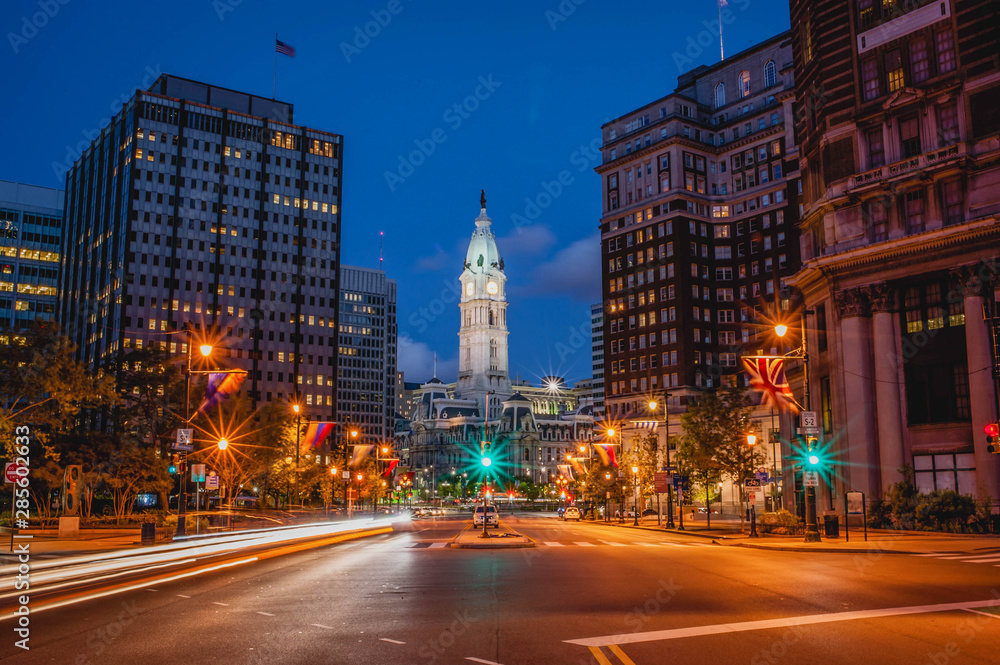 Philadelphie photo de nuit