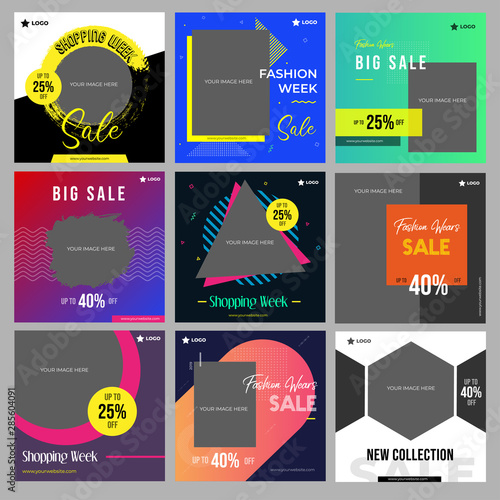 Social media templates pack