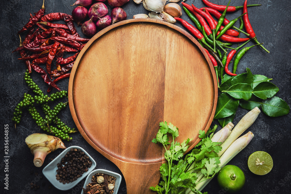 Healthy food clean eating selection. Herbs and spices Various organic vegetables Placed on the table. Raw materials of cooking preparation. Healthy food clean eating selection. Herbs and spices Various organic vegetables Placed on the table. Raw materials of cooking preparation.