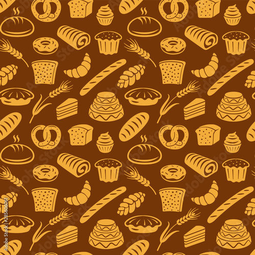  bakery seamless pattern