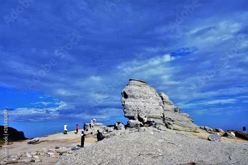 The Sphinx in Bucegi National Park, Romania - Natural rock formation photo