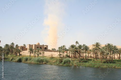 whirlwind sanstorm in egypt photo