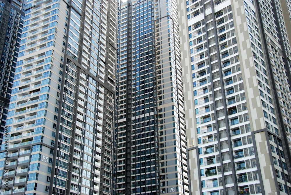 Exterior of modern building in Ho Chi Minh City, Vietnam Exterior of modern building in Ho Chi Minh City, Vietnam