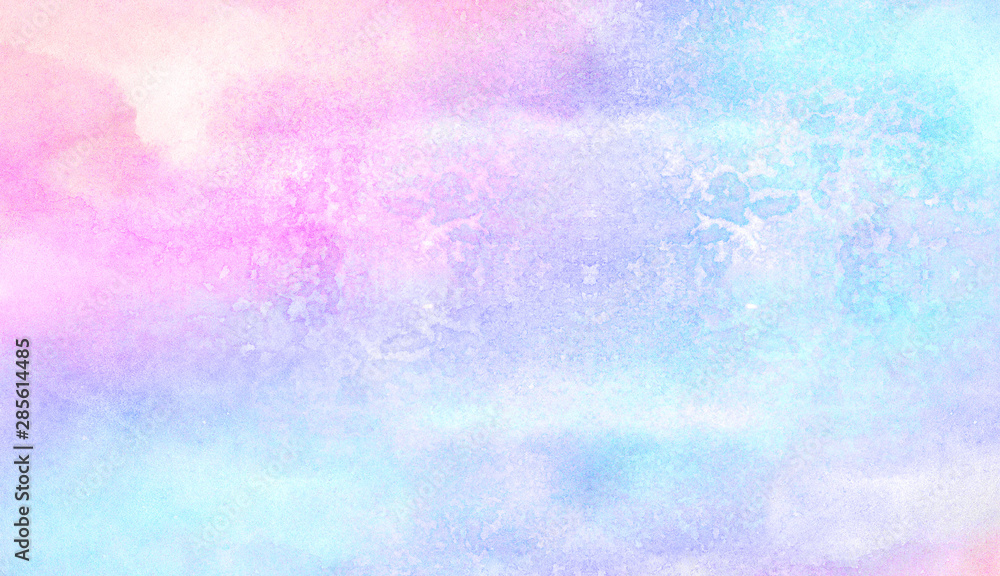 Watercolor paper textured ink effect grungy wet pastel illustration for design. Modern creative smeared blue, purple and pink shades aquarelle background for vintage card, retro template Watercolor paper textured ink effect grungy wet pastel illustration for design. Modern creative smeared blue, purple and pink shades aquarelle background for vintage card, retro template