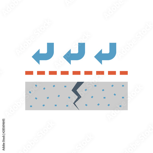 waterproof water leak icon