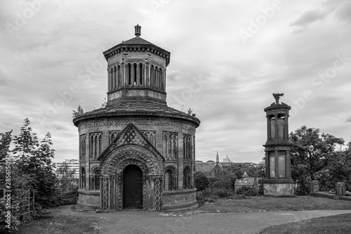 Ancient Architecture at Glasgow Necropolis is a Victorian cemetery in Glasgow and is a prominent feature in the city centre of Glasgow.