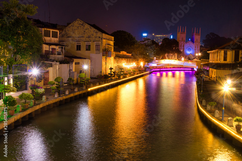 longtime exposure at the Malacca river, Malacca, Malaysia  © littleTravel Moments