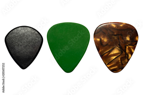 Obraz na płótnie Guitar picks isolated on white background